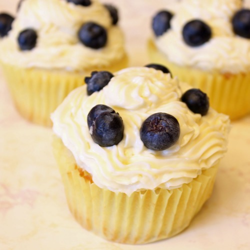 Summer Lemon Blueberry Cupcakes with Lemon Cream Cheese Frosting 2--082413